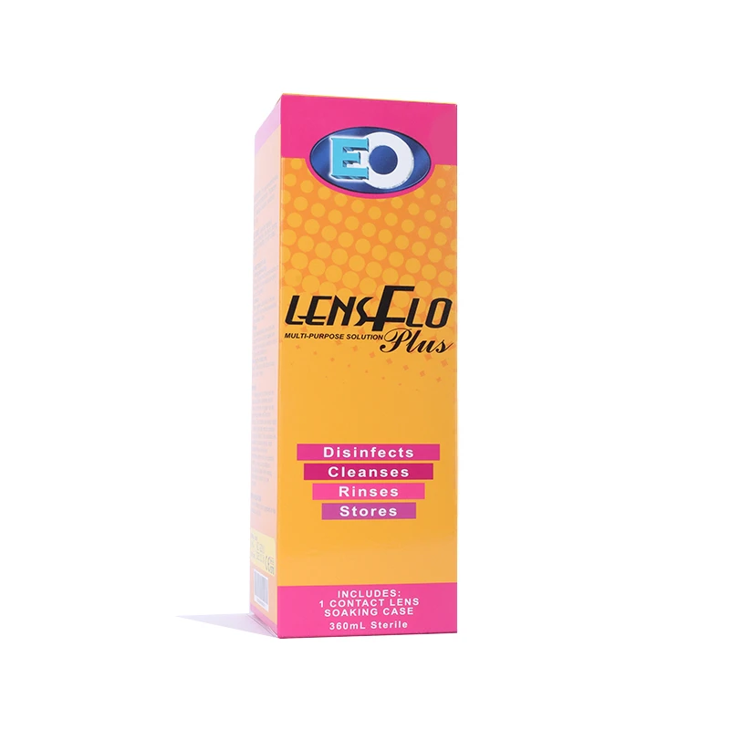 Lensflo multi-purpose solution product in white background
