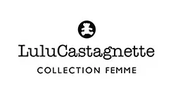A LuluCastagnette collection eyewear logo in white background