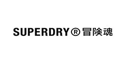 Superdry eyewear brand logo in white background