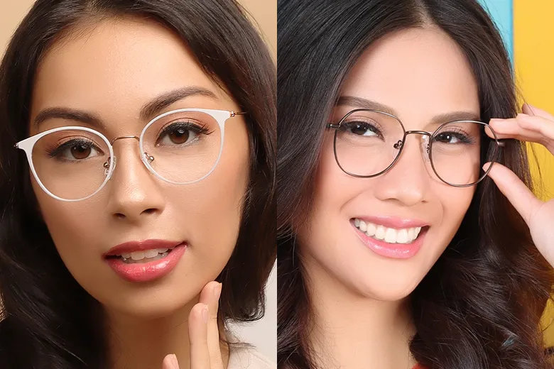 A model wearing Eyeglasses frames