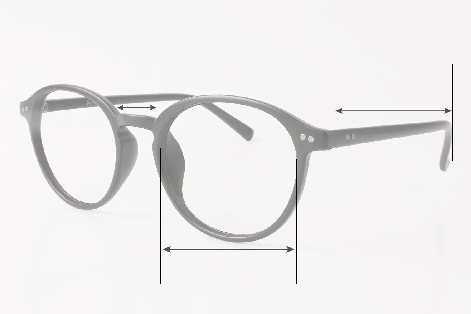 Reading glasses frame size shop
